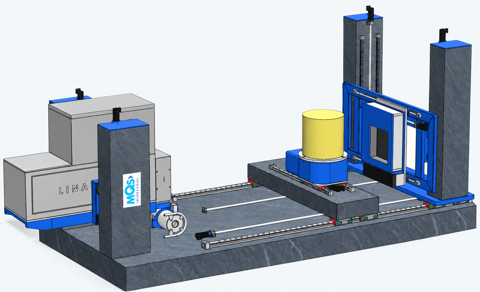 High-energy dual-head multi-energy CT system with linear accelerator, object manipulator and flat panel detector